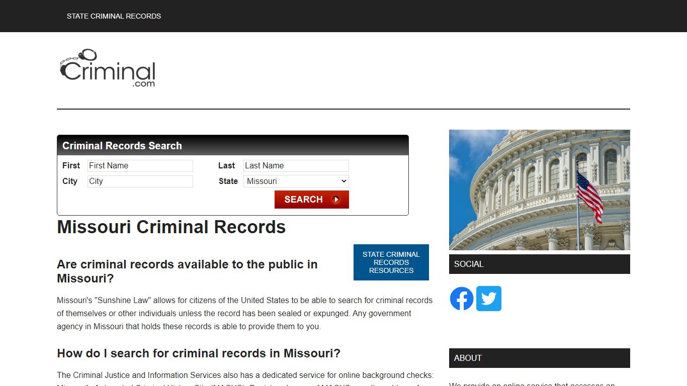 Missouri Criminal Records